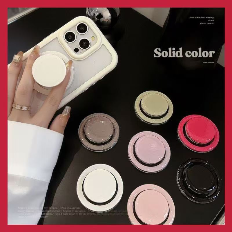 Phone Accessories Aesthetic - Solid Color Magnetic Phone GripTok Collapsible