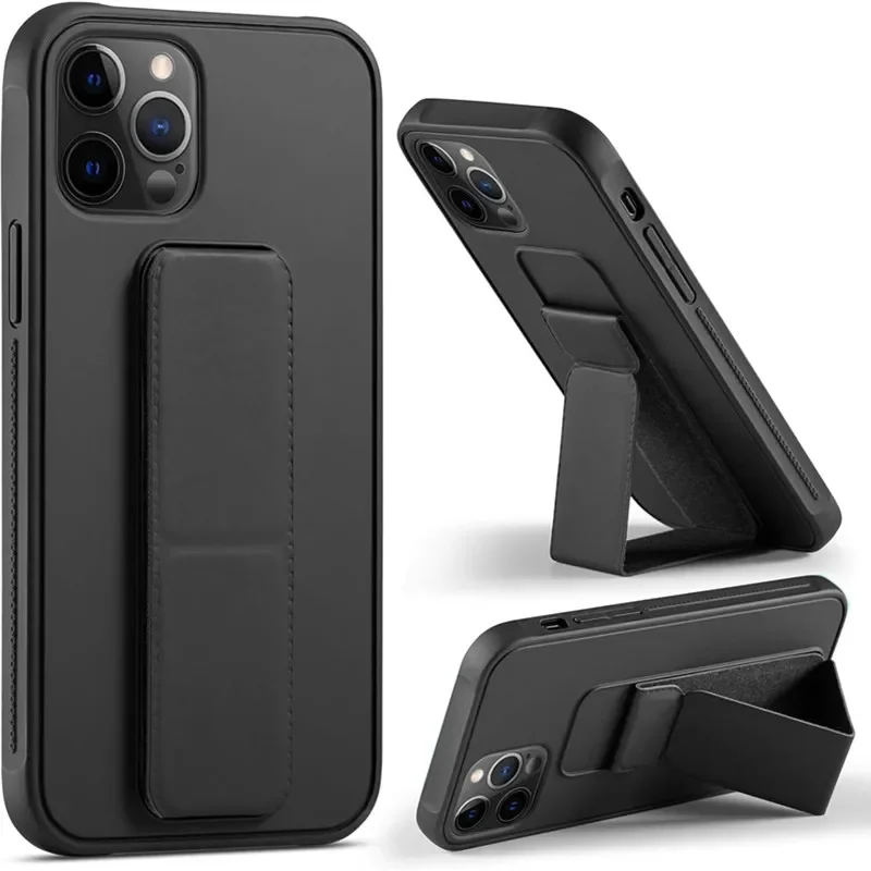 Phone Accessories Online - Magnetic Kickstand Hand Strap Case for