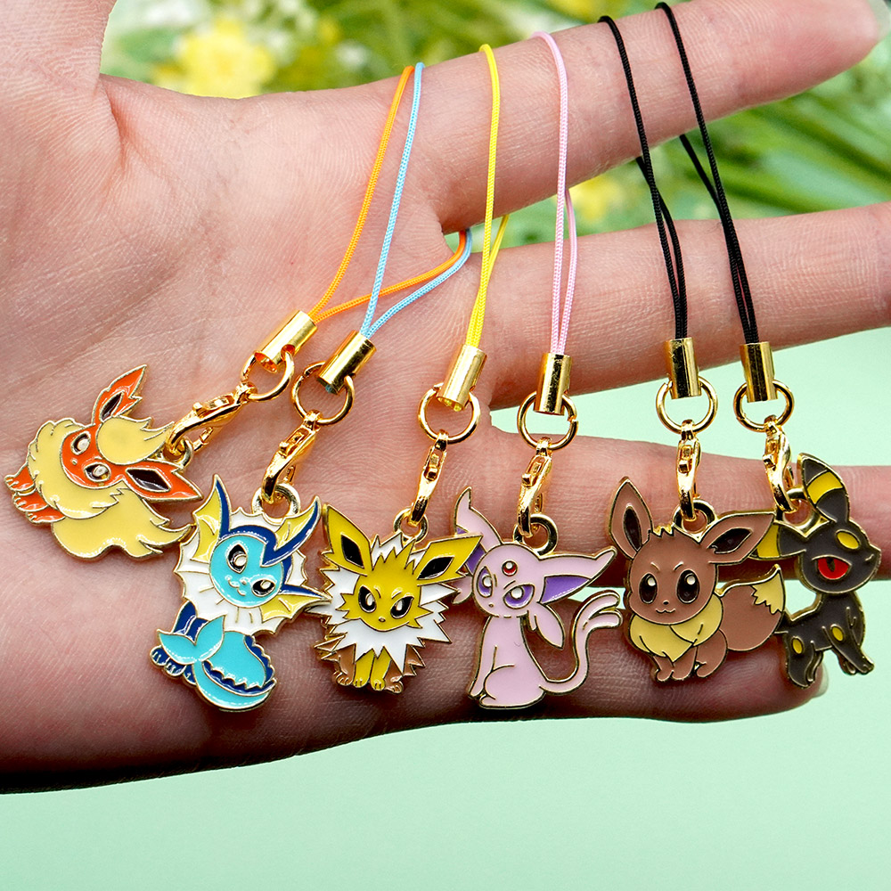 6Pcs Hot Anime Pokemon Eevee P - огляд і ціна Phone Accessories China