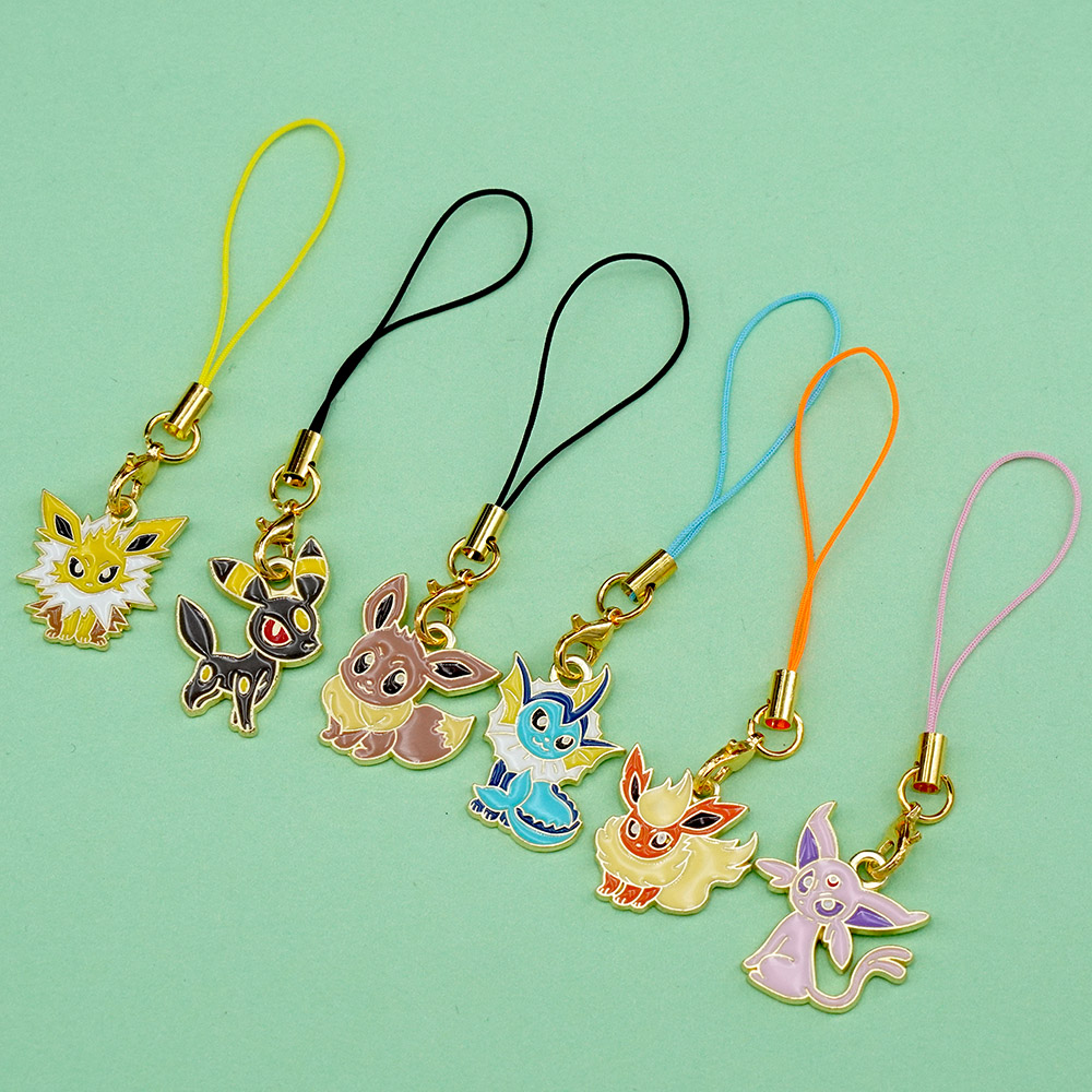 6Pcs Hot Anime Pokemon Eevee P - огляд і ціна Phone Accessories China