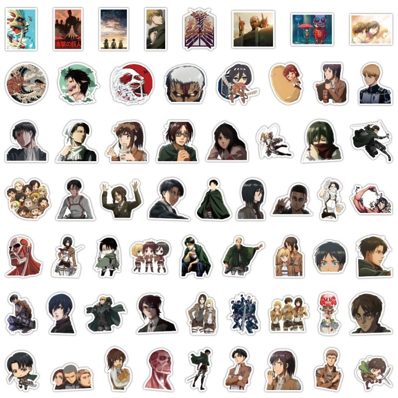 60Pcs Attack on Titan Anime St - огляд і ціна Phone Accessories Aesthetic