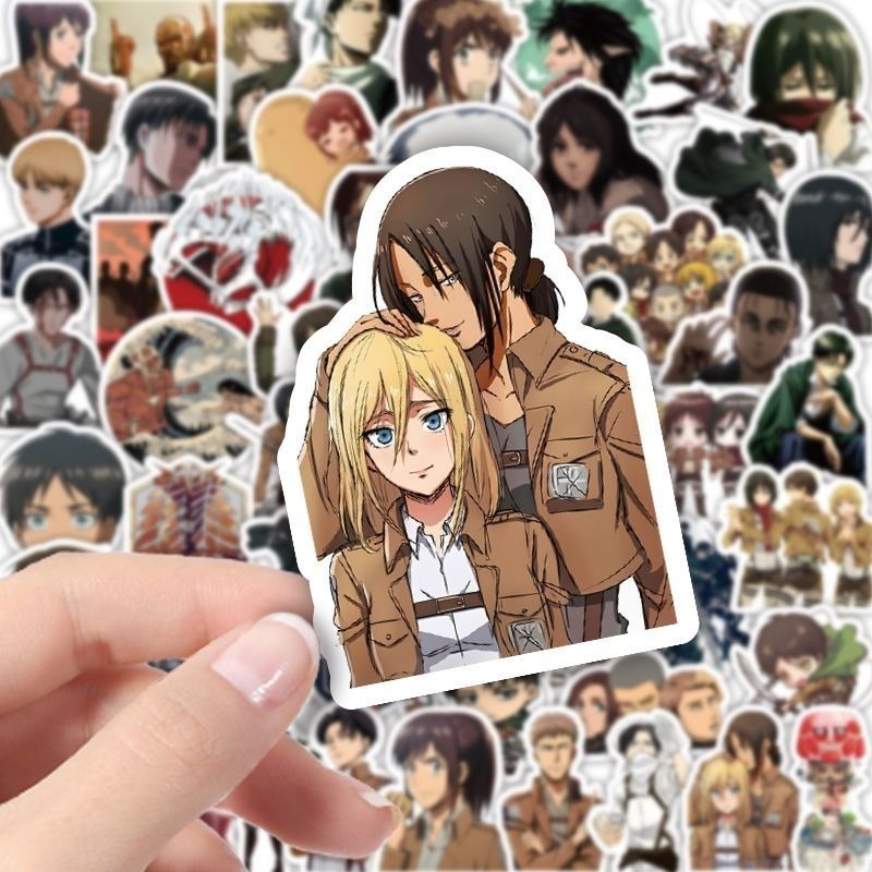 60Pcs Attack on Titan Anime St - огляд і ціна Phone Accessories Aesthetic