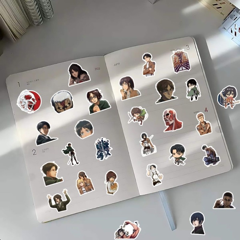 60Pcs Attack on Titan Anime St - огляд і ціна Phone Accessories Aesthetic