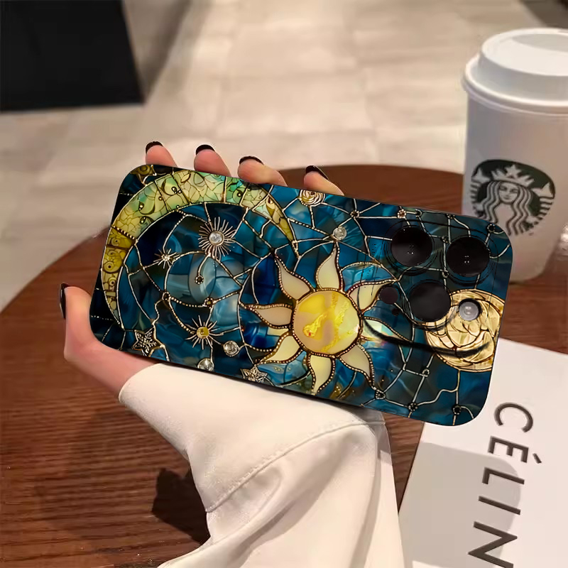 Aesthetic Sun Moon Print Phone - огляд і ціна Phone Accessories Aesthetic