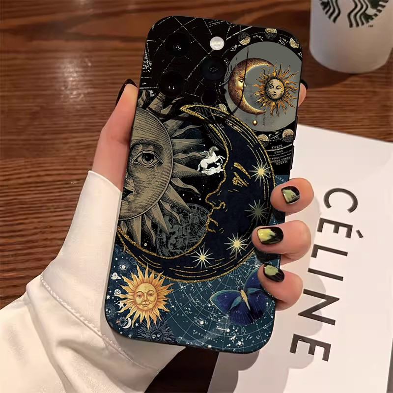 Aesthetic Sun Moon Print Phone - огляд і ціна Phone Accessories Aesthetic