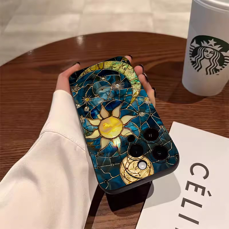 Aesthetic Sun Moon Print Phone - огляд і ціна Phone Accessories Aesthetic