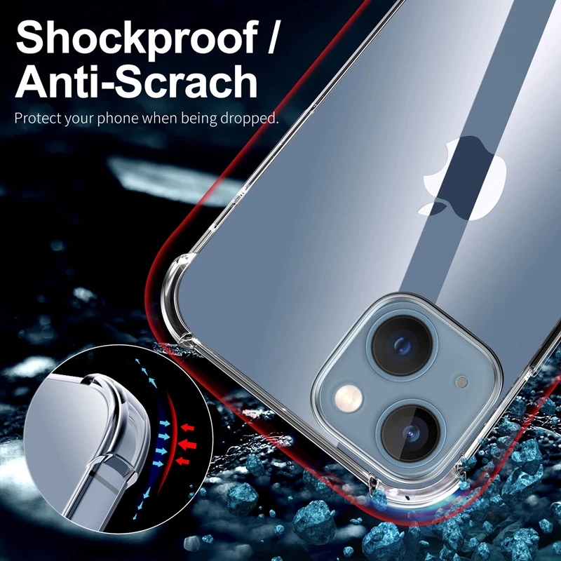 Shockproof Clear Phone Case Fo - огляд і ціна Phone Accessories Online